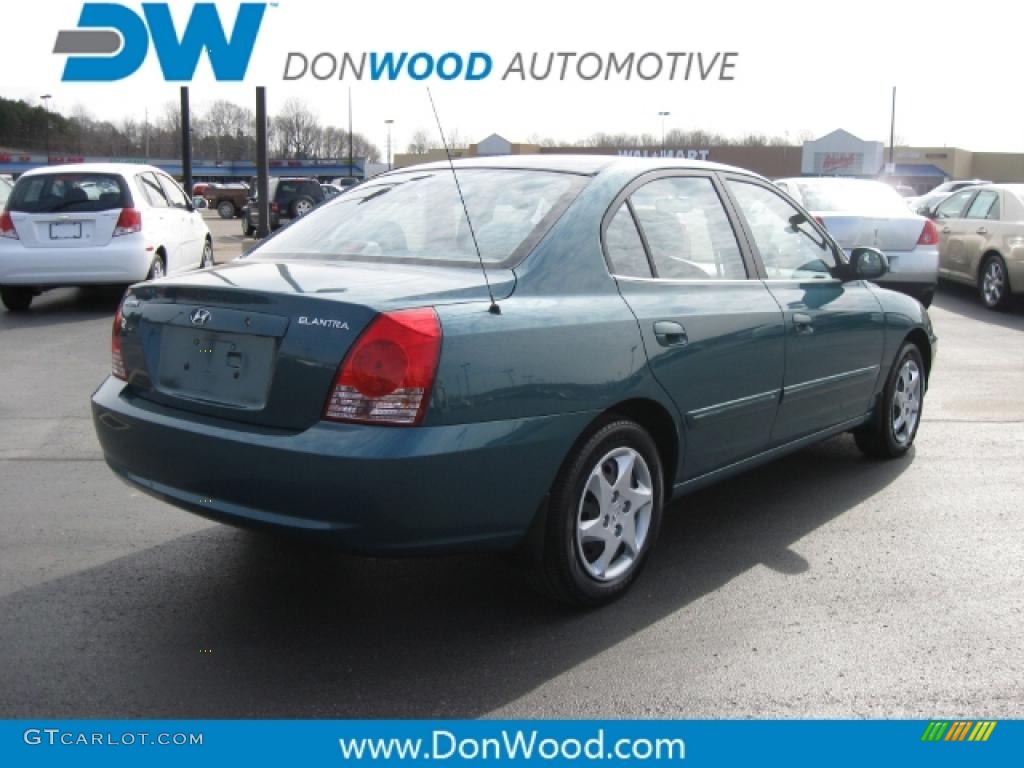 2006 Elantra GLS Sedan - Spruce Green / Gray photo #3
