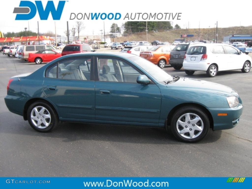 2006 Elantra GLS Sedan - Spruce Green / Gray photo #4
