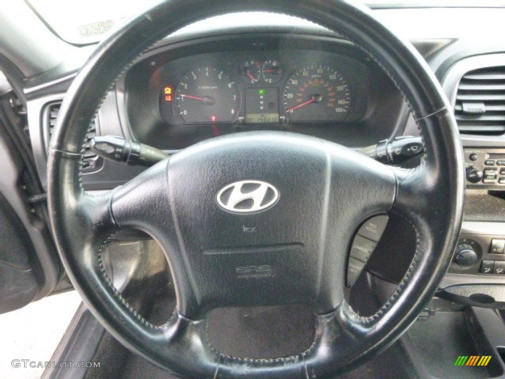 2002 Sonata  - Slate Gray / Black photo #12