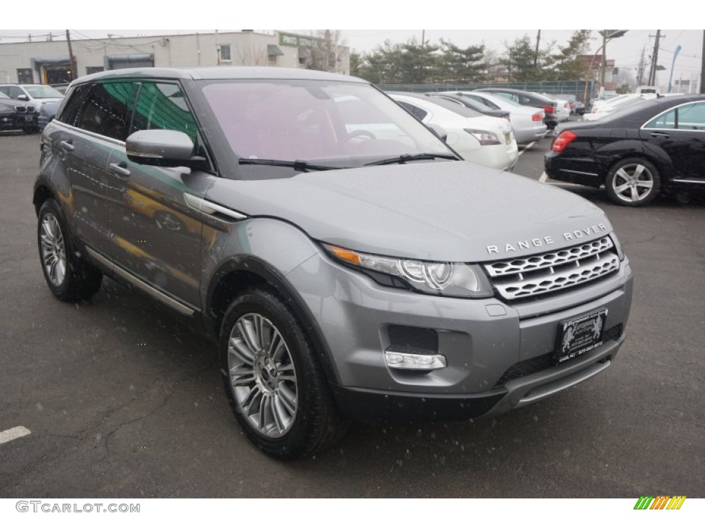 2012 Range Rover Evoque Prestige - Orkney Grey Metallic / Tan/Ivory/Espresso photo #2