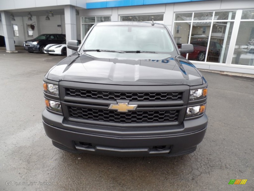 2015 Silverado 1500 WT Crew Cab 4x4 Black Out Edition - Black / Dark Ash/Jet Black photo #8