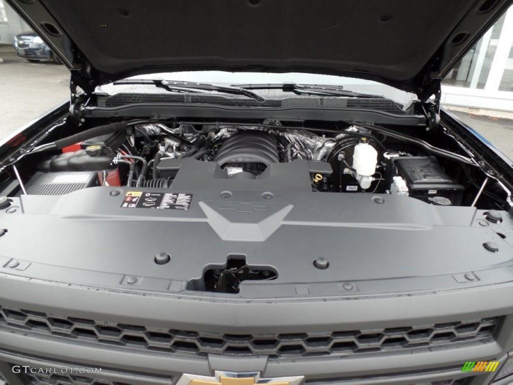 2015 Chevrolet Silverado 1500 WT Crew Cab 4x4 Black Out Edition 5.3 Liter DI OHV 16-Valve VVT Flex-Fuel EcoTec3 V8 Engine Photo #102392117