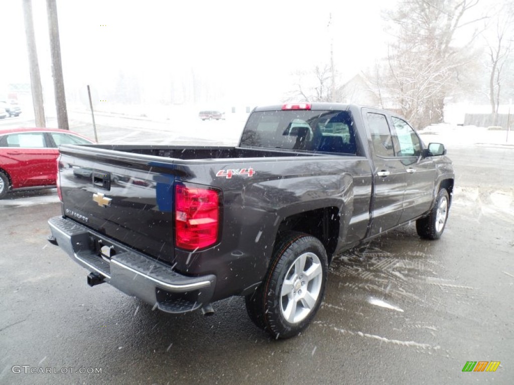 2015 Silverado 1500 LS Double Cab 4x4 - Tungsten Metallic / Dark Ash/Jet Black photo #3