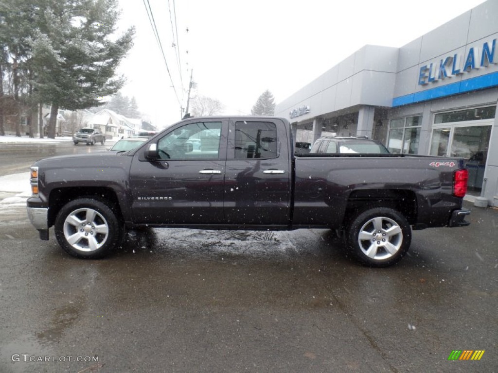 2015 Silverado 1500 LS Double Cab 4x4 - Tungsten Metallic / Dark Ash/Jet Black photo #6