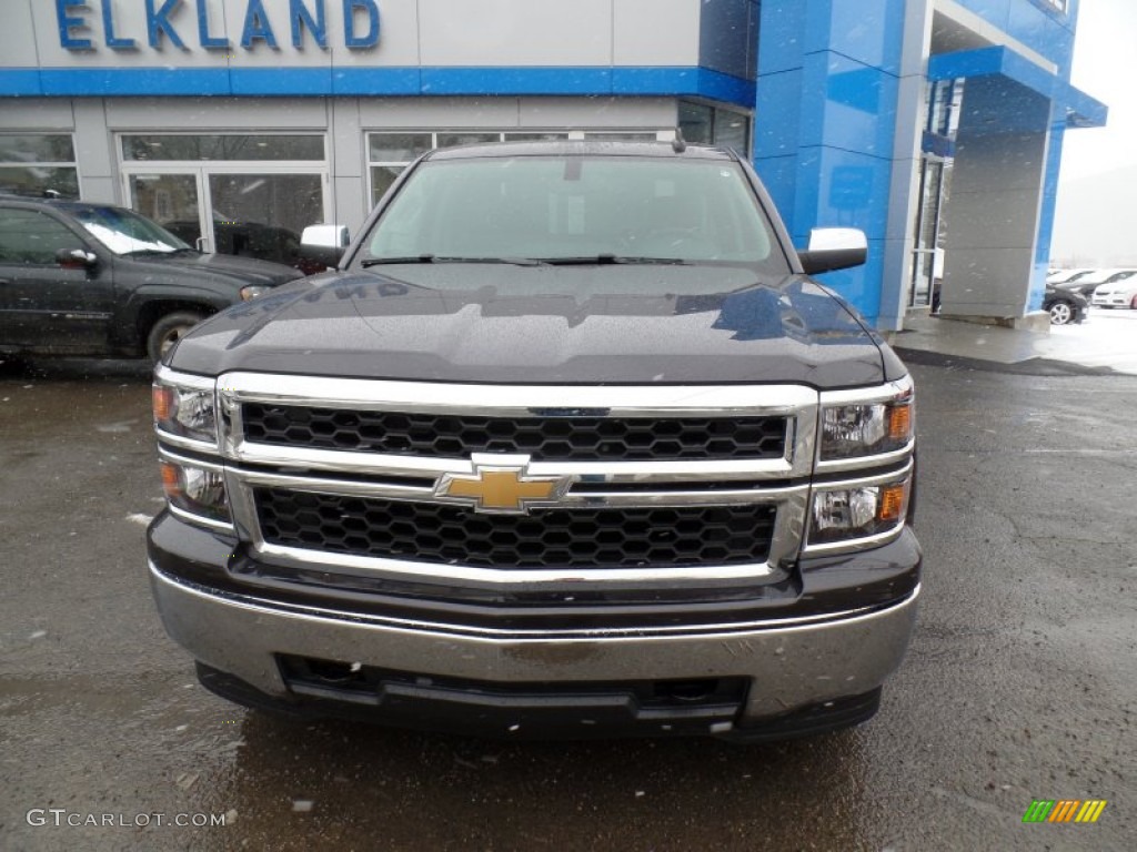 2015 Silverado 1500 LS Double Cab 4x4 - Tungsten Metallic / Dark Ash/Jet Black photo #8