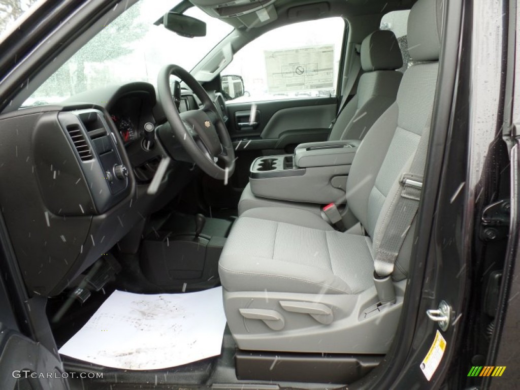 Dark Ash/Jet Black Interior 2015 Chevrolet Silverado 1500 LS Double Cab 4x4 Photo #102392498
