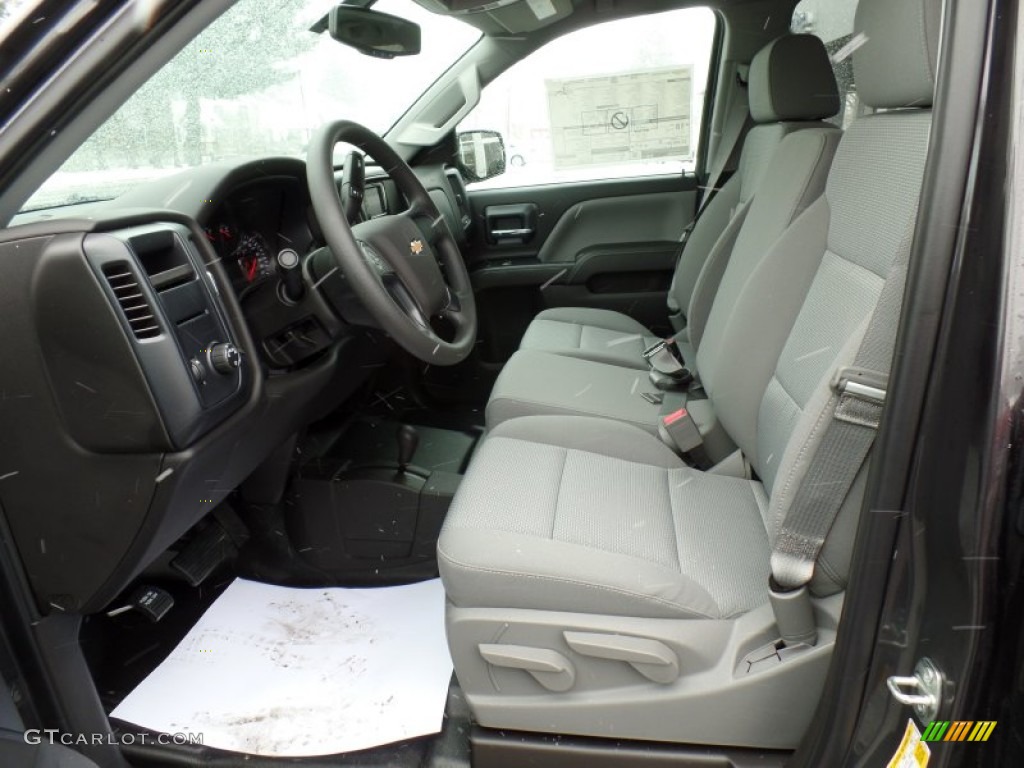 Dark Ash/Jet Black Interior 2015 Chevrolet Silverado 1500 LS Double Cab 4x4 Photo #102392513