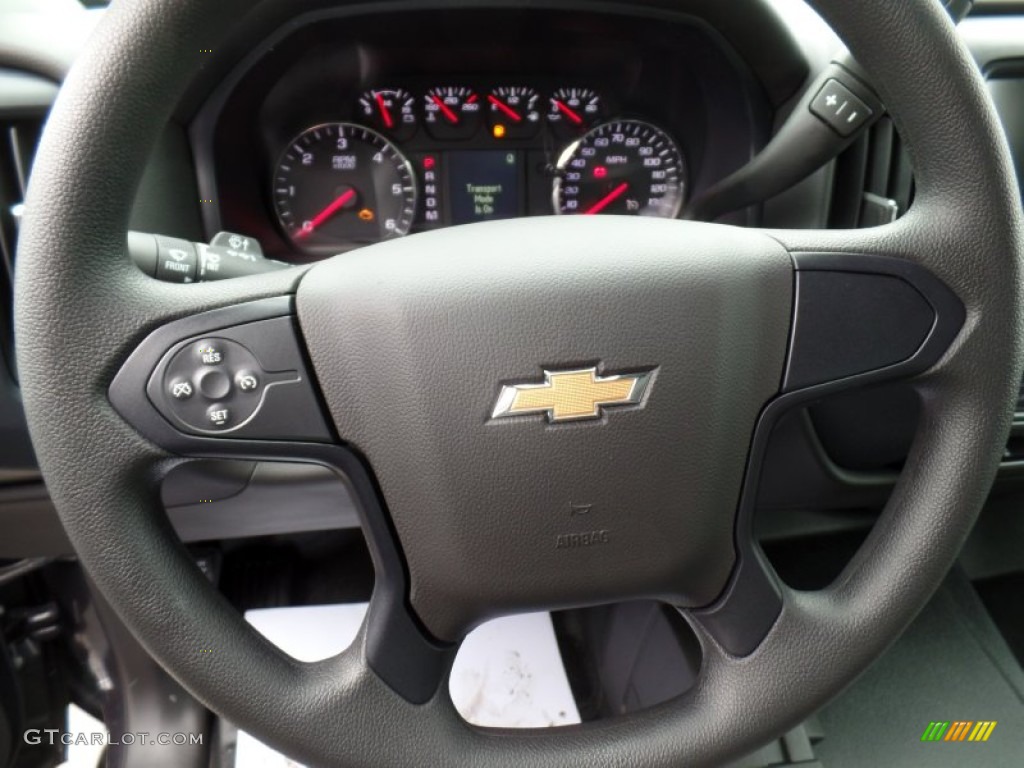 2015 Silverado 1500 LS Double Cab 4x4 - Tungsten Metallic / Dark Ash/Jet Black photo #19