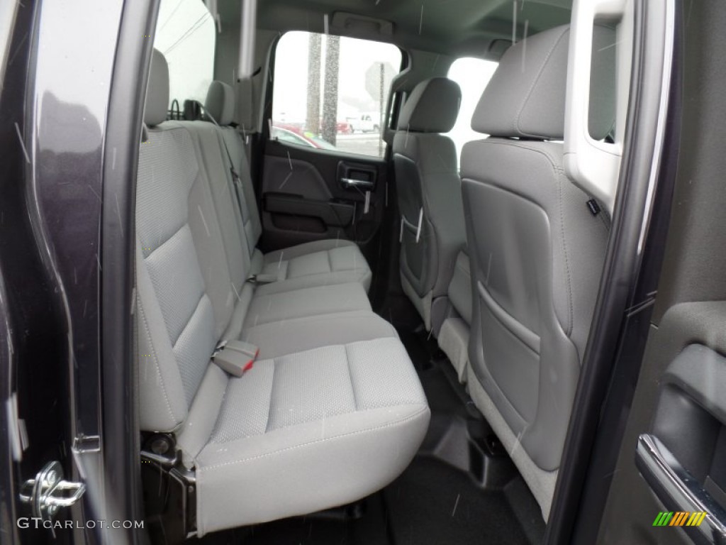 2015 Silverado 1500 LS Double Cab 4x4 - Tungsten Metallic / Dark Ash/Jet Black photo #47