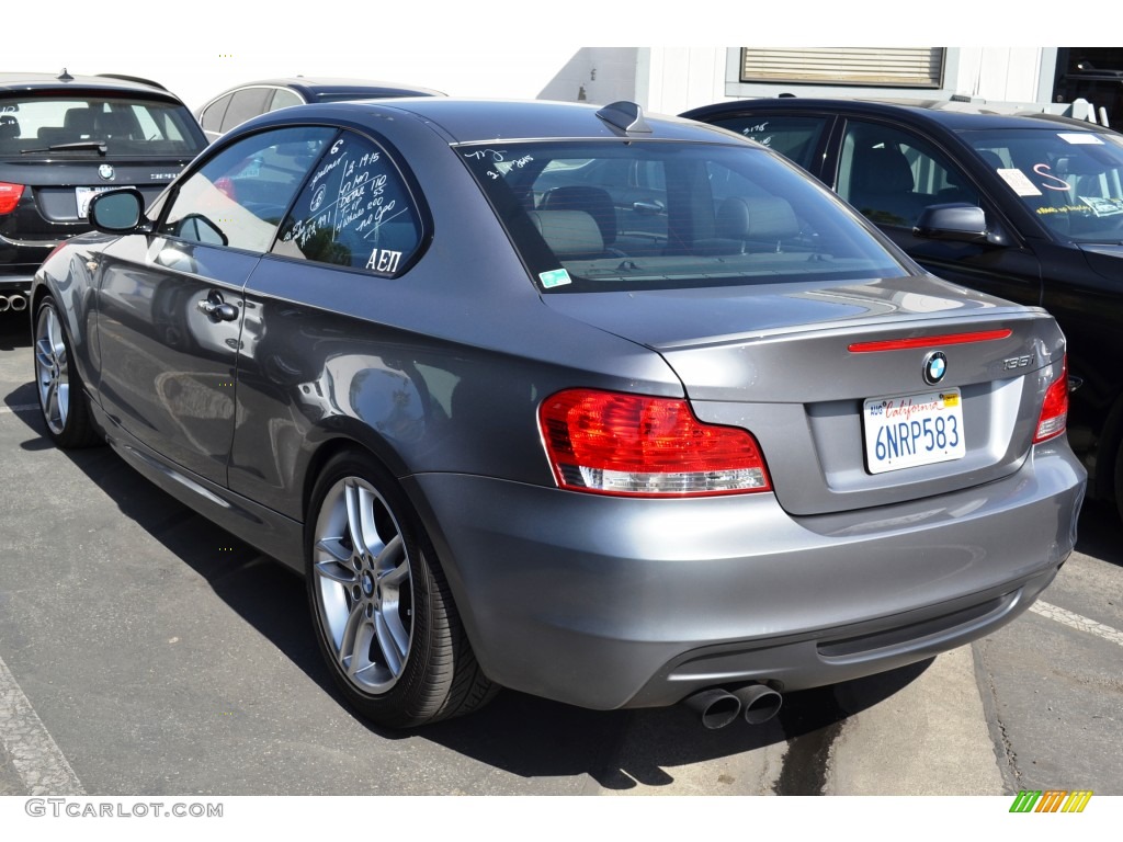 2011 1 Series 135i Coupe - Space Gray Metallic / Black photo #4