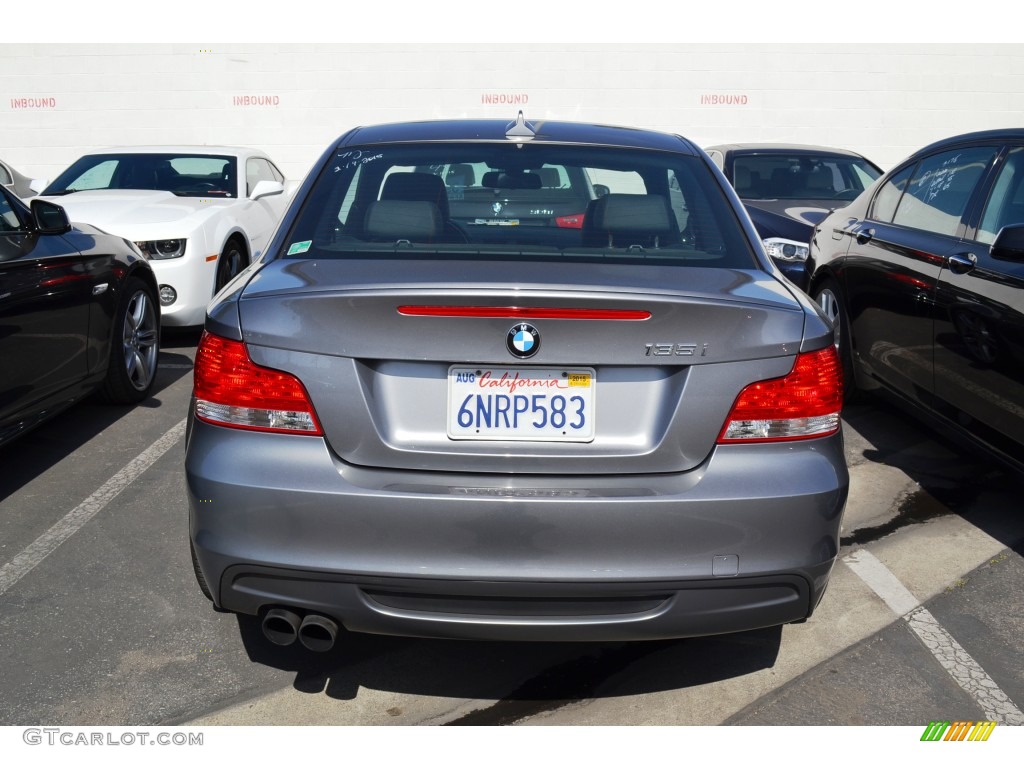 2011 1 Series 135i Coupe - Space Gray Metallic / Black photo #5