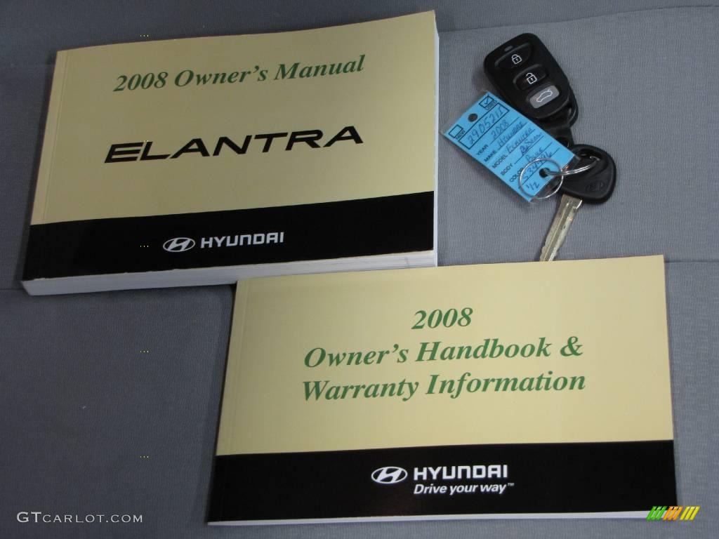 2008 Elantra SE Sedan - Regatta Blue Metallic / Gray photo #20