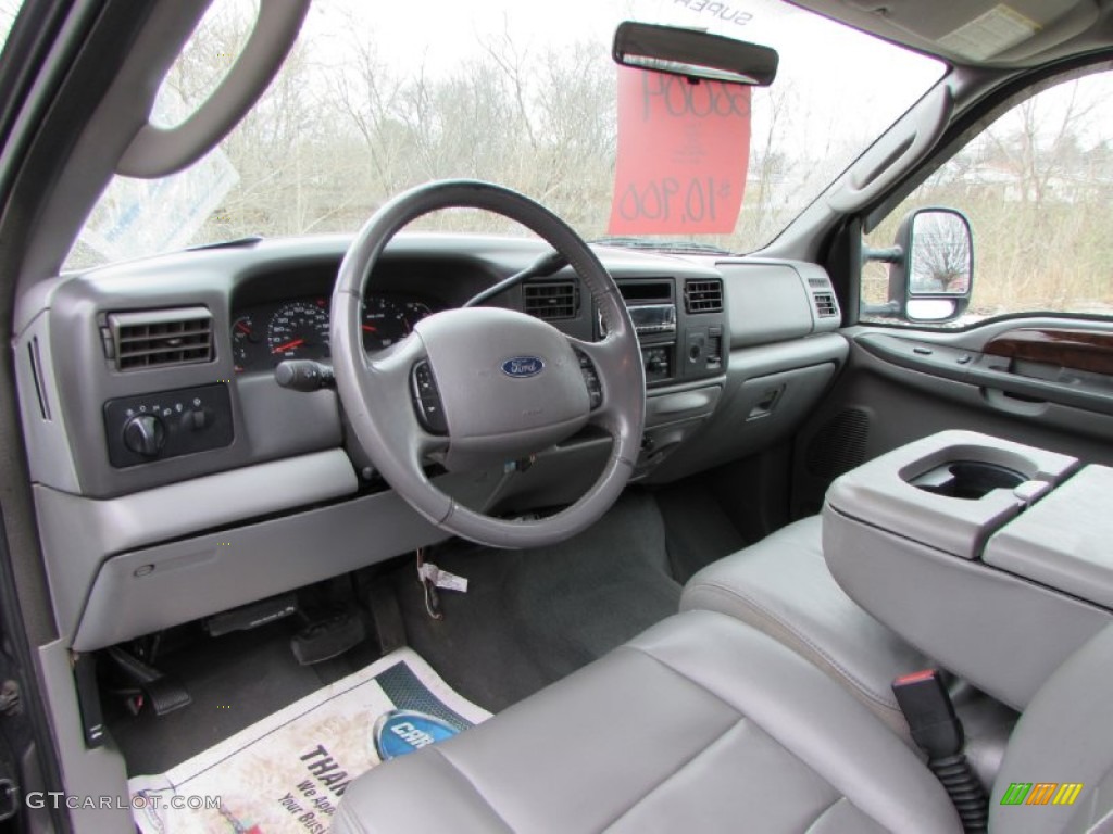 2004 F250 Super Duty Lariat SuperCab 4x4 - Dark Shadow Grey Metallic / Medium Flint photo #33