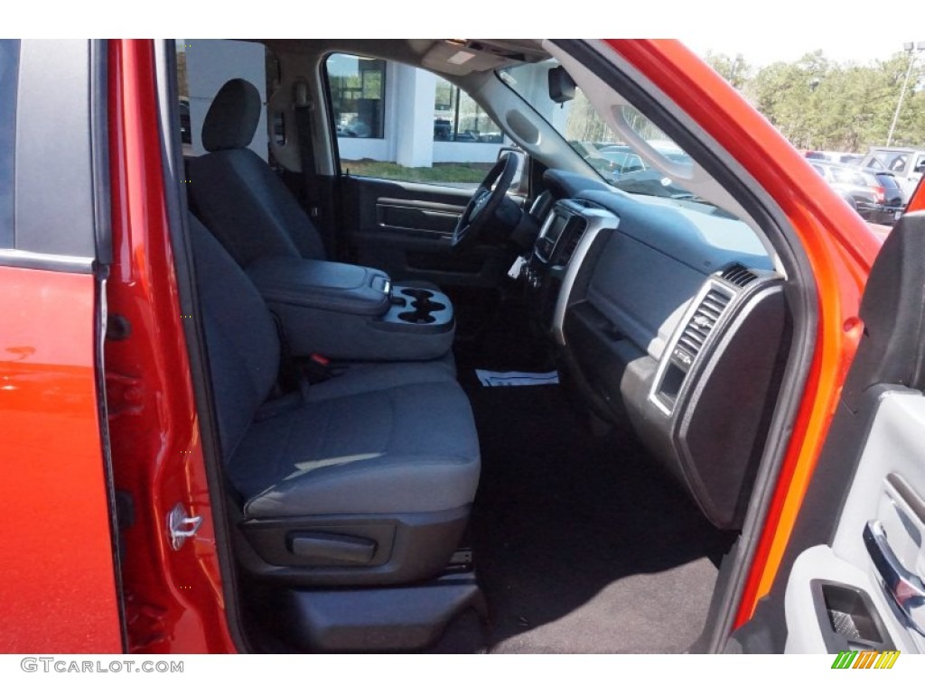 2014 1500 SLT Quad Cab - Flame Red / Black/Diesel Gray photo #16