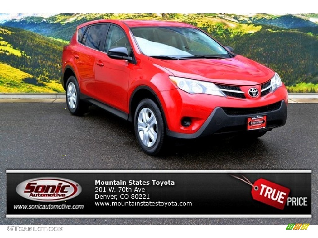 Barcelona Red Metallic Toyota RAV4