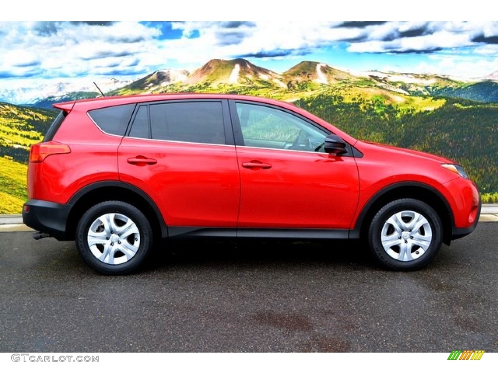 Barcelona Red Metallic 2013 Toyota RAV4 LE AWD Exterior Photo #102402266