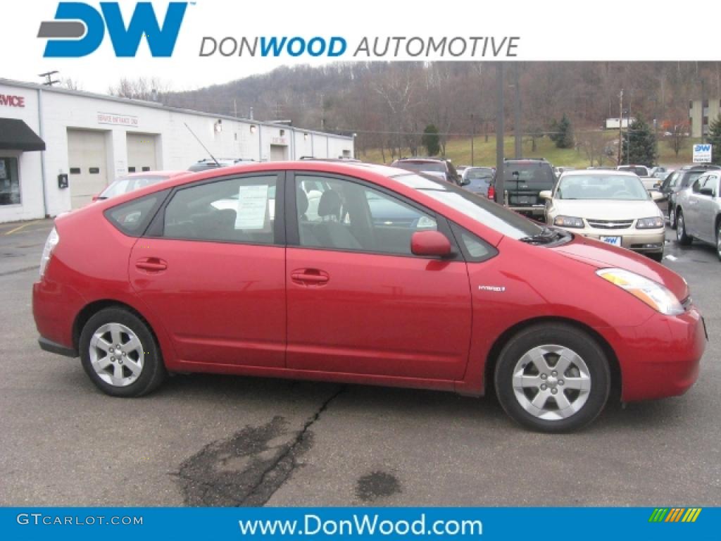 2008 Prius Hybrid - Barcelona Red Metallic / Gray photo #4