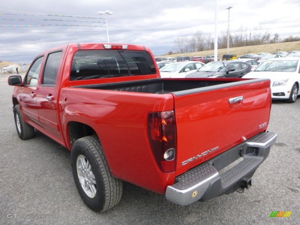 2012 Canyon SLE Crew Cab 4x4 - Fire Red / Light Tan photo #8
