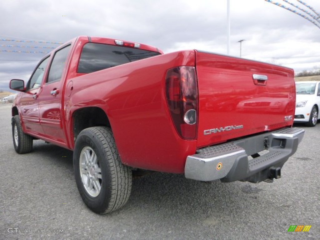 2012 Canyon SLE Crew Cab 4x4 - Fire Red / Light Tan photo #9