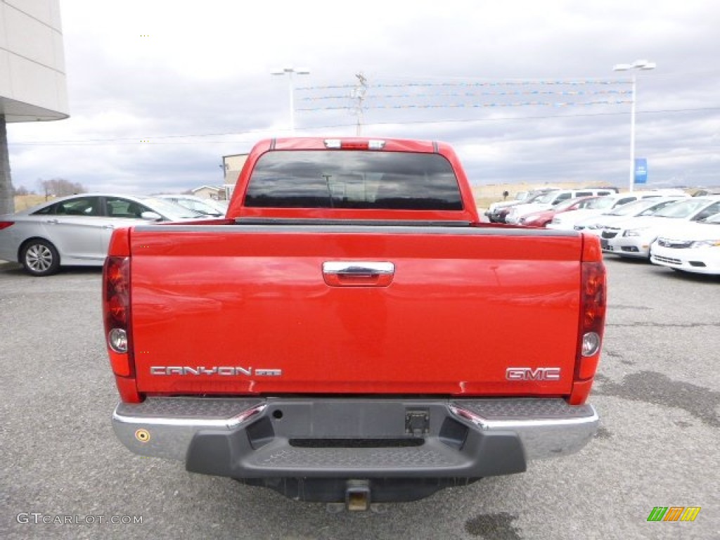 2012 Canyon SLE Crew Cab 4x4 - Fire Red / Light Tan photo #10