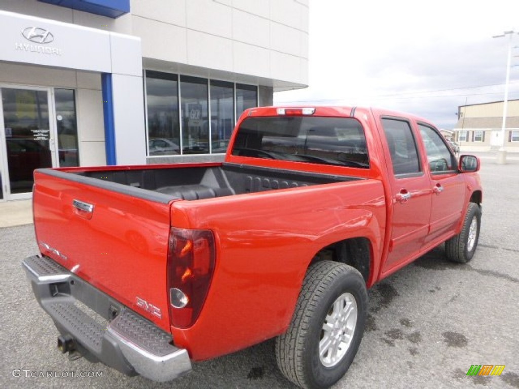 2012 Canyon SLE Crew Cab 4x4 - Fire Red / Light Tan photo #13
