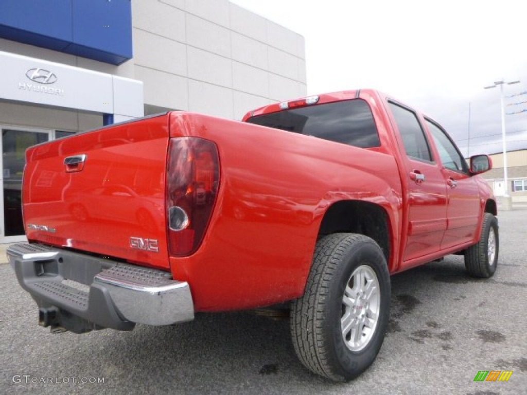 2012 Canyon SLE Crew Cab 4x4 - Fire Red / Light Tan photo #14