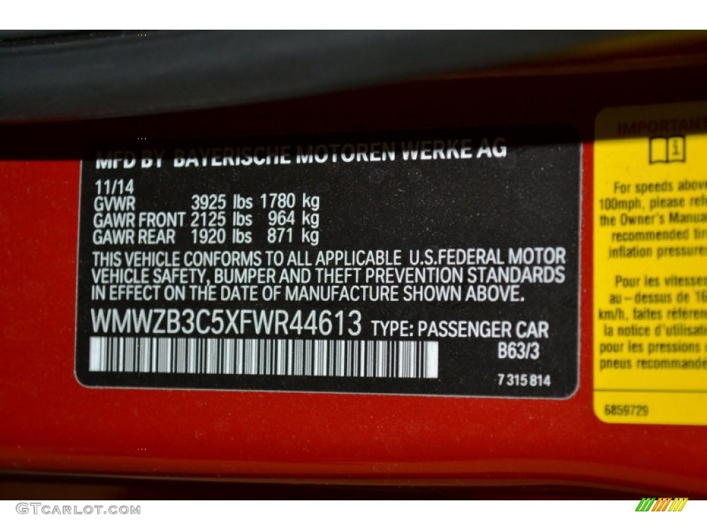2015 Mini Countryman Cooper Color Code Photos