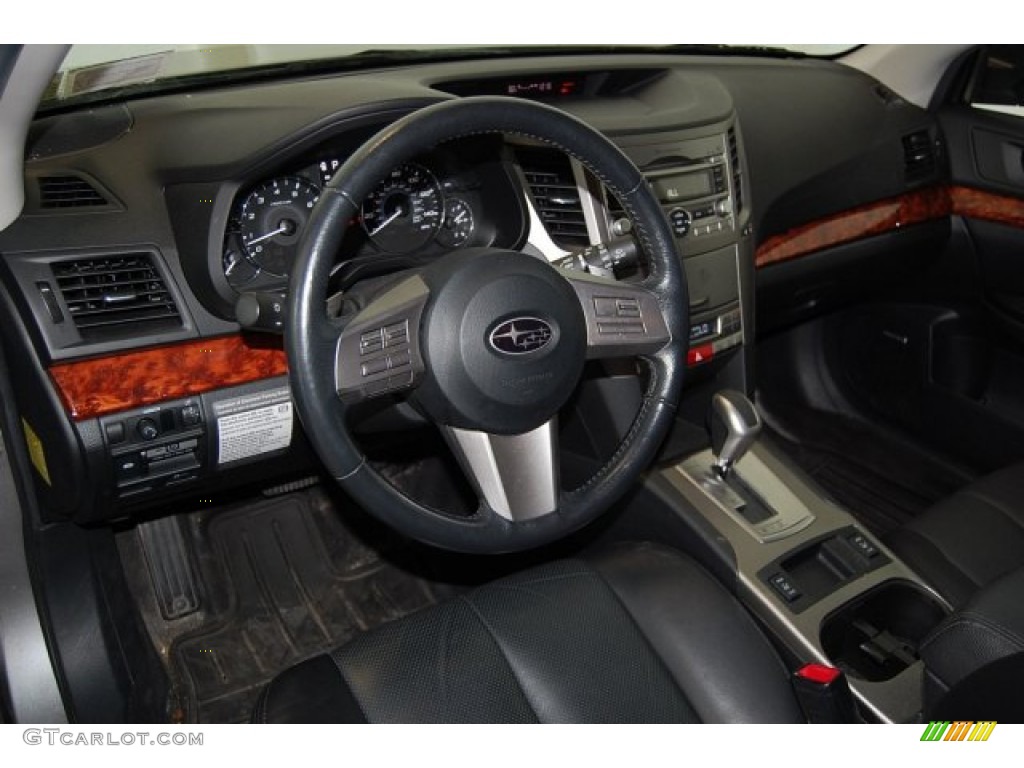 2011 Outback 2.5i Limited Wagon - Steel Silver Metallic / Off Black photo #13