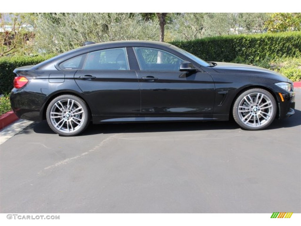 2015 4 Series 428i Gran Coupe - Black Sapphire Metallic / Black photo #2