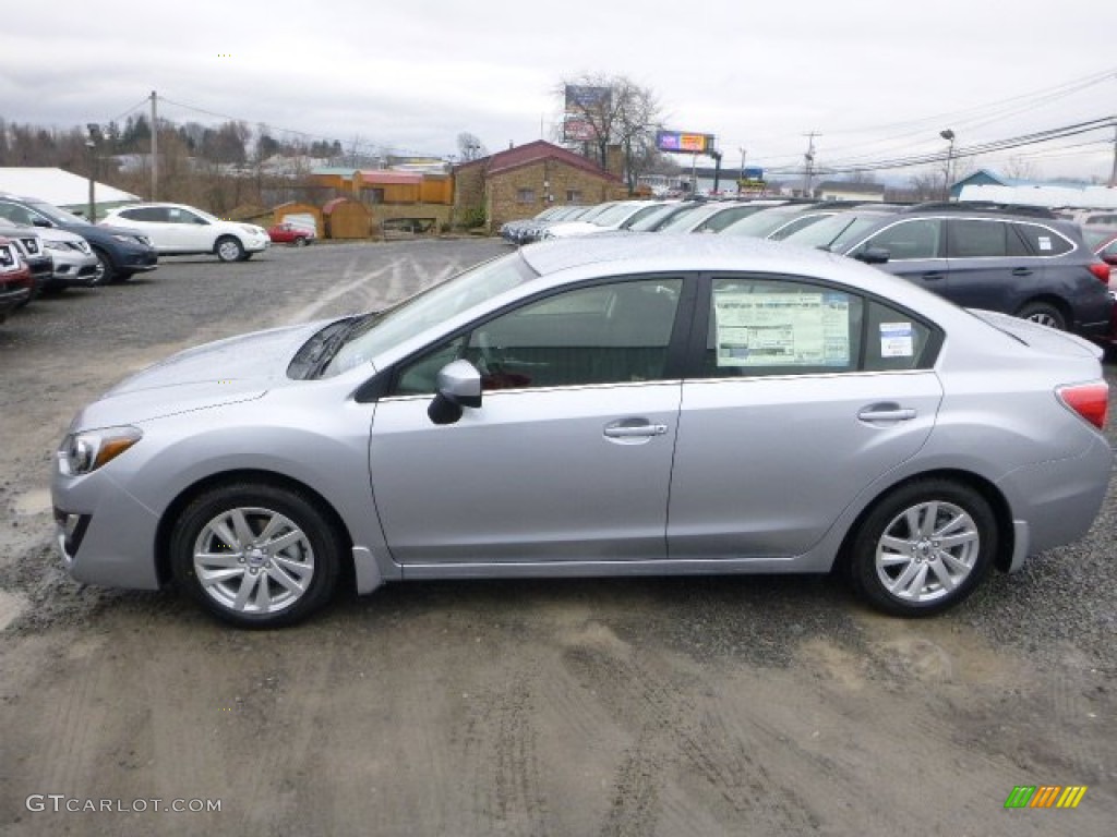 2015 Impreza 2.0i Premium 4 Door - Ice Silver Metallic / Black photo #6