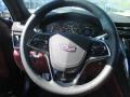 2015 Cadillac CTS Jet Black/Morello Red Interior Steering Wheel Photo