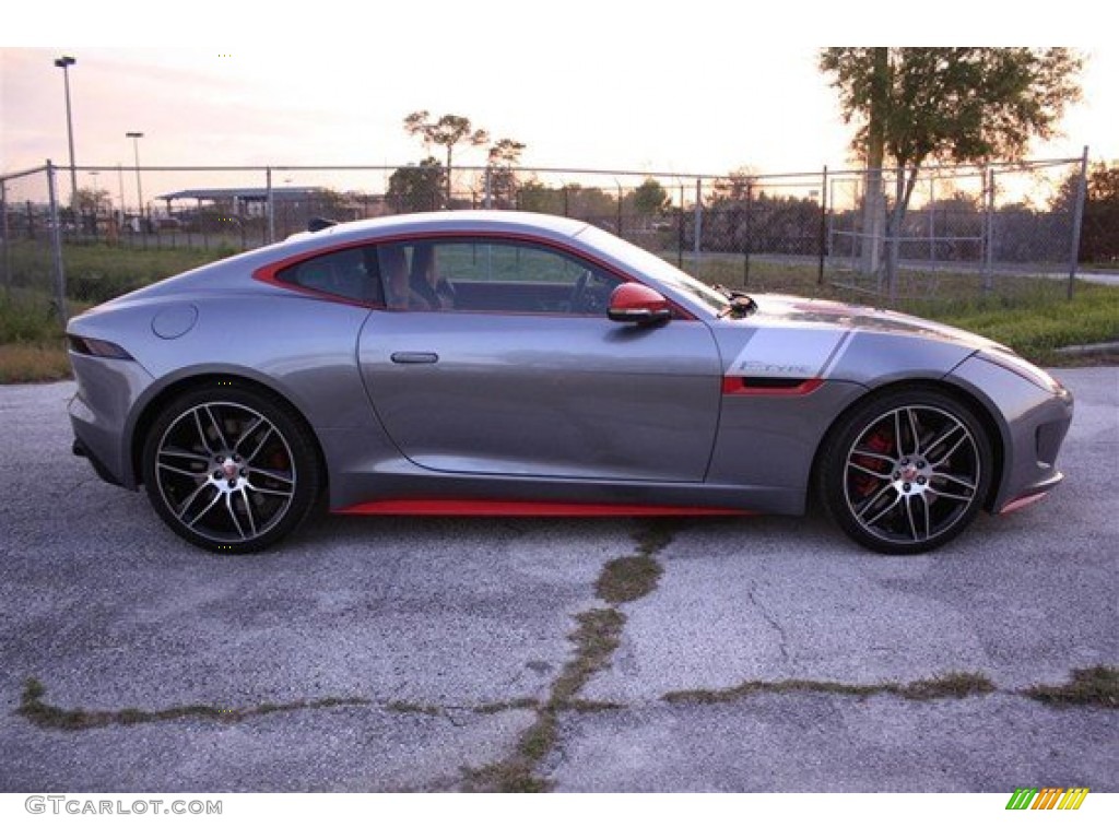 Lunar Grey Metallic 2015 Jaguar F-TYPE R Coupe Exterior Photo #102412846