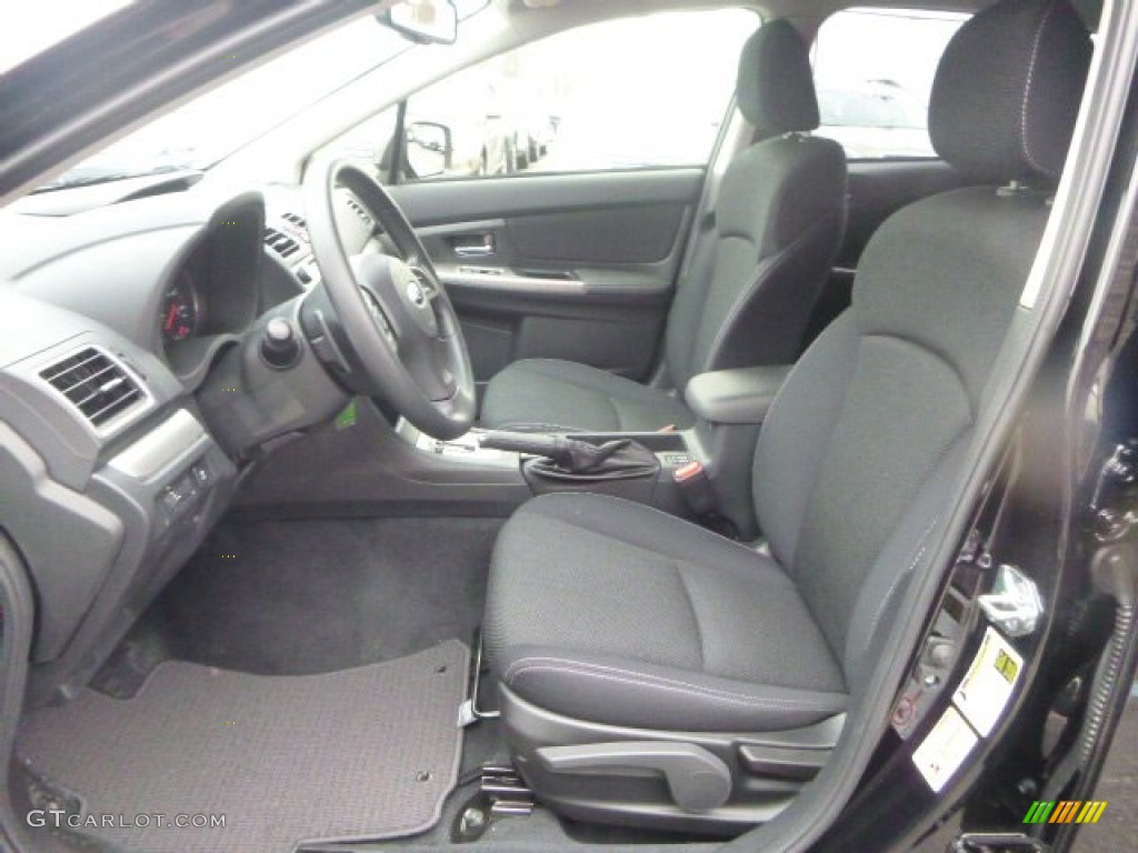 Black Interior 2015 Subaru XV Crosstrek 2.0i Premium Photo #102413557