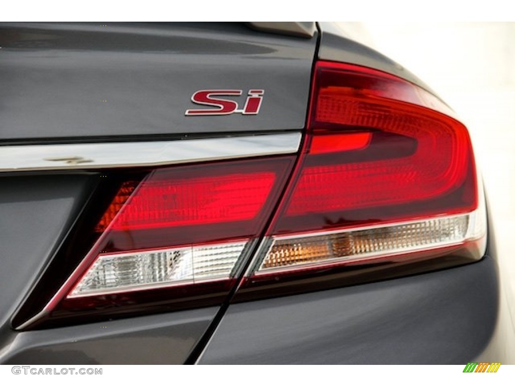 2015 Civic Si Sedan - Modern Steel Metallic / Si Black/Red photo #4