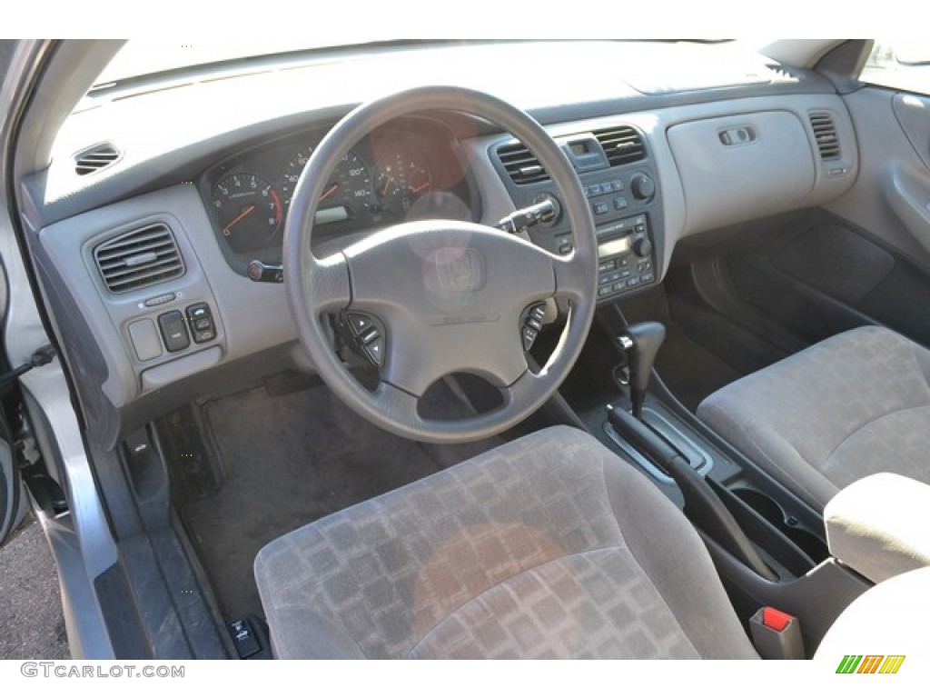 2002 Accord EX Sedan - Satin Silver Metallic / Quartz Gray photo #5