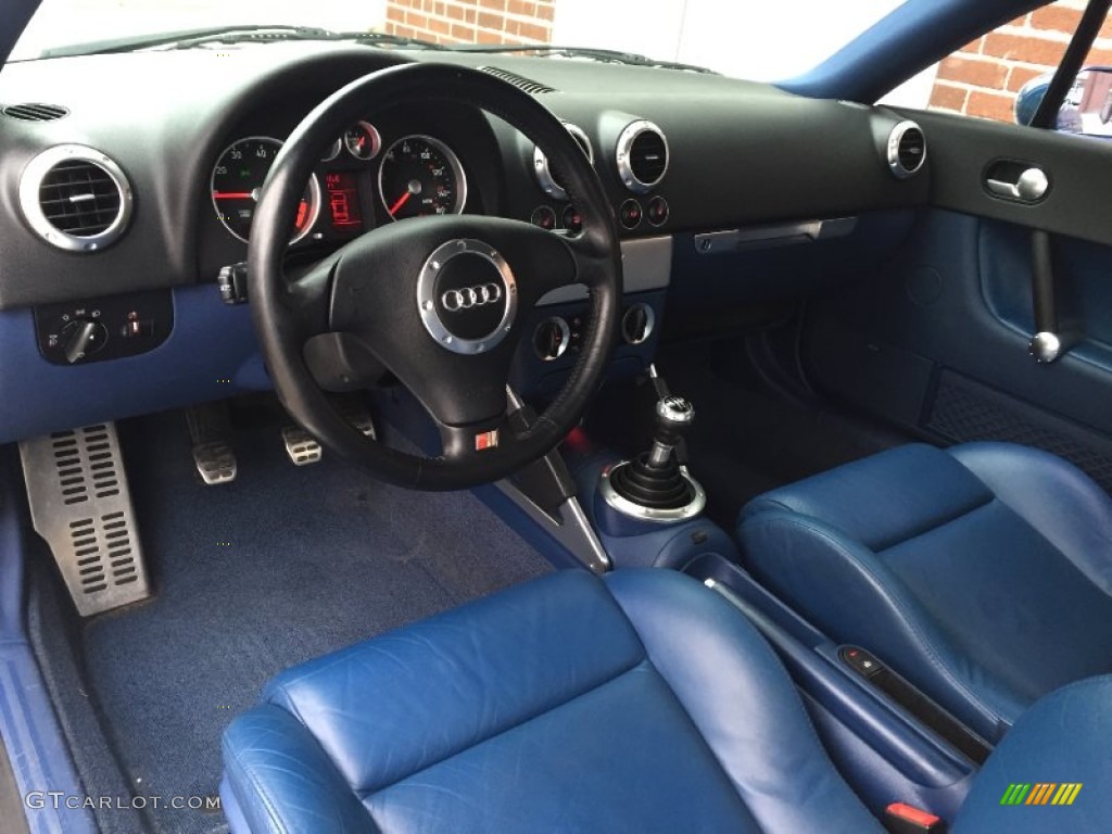 Denim Blue Interior 2000 Audi TT 1.8T Coupe Photo #102414613