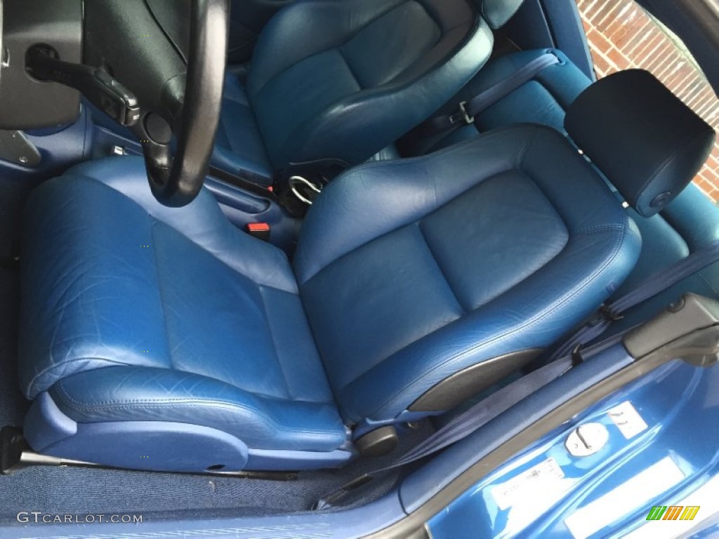 Denim Blue Interior 2000 Audi TT 1.8T Coupe Photo #102414733