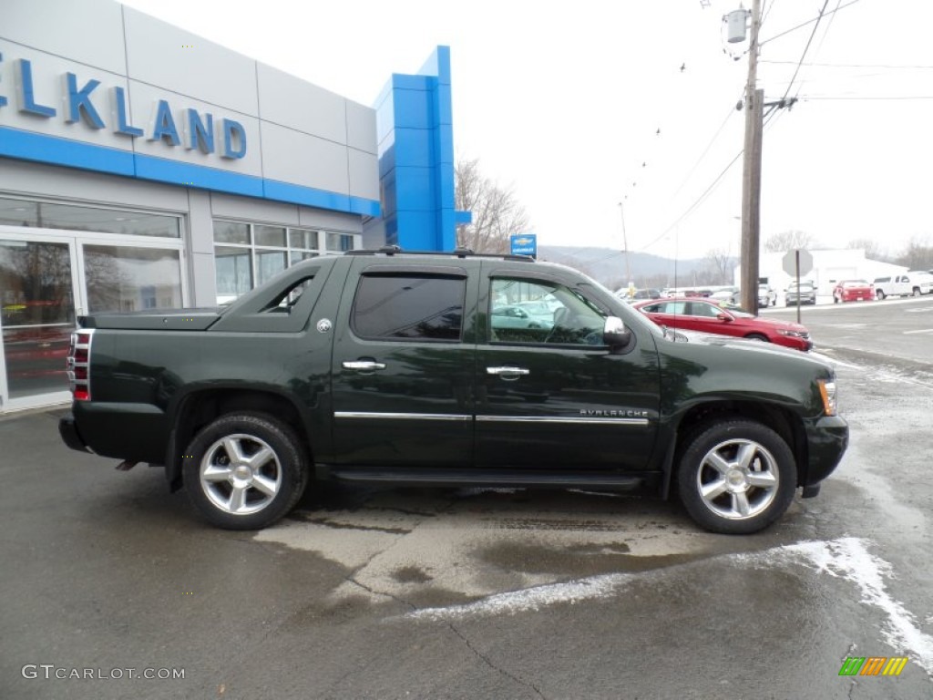 2013 Avalanche LTZ 4x4 Black Diamond Edition - Fairway Metallic / Dark Cashmere/Light Cashmere photo #5