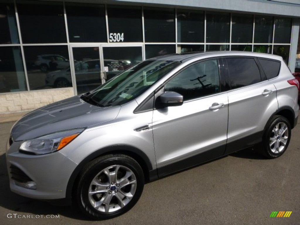 2013 Escape SEL 2.0L EcoBoost 4WD - Ingot Silver Metallic / Charcoal Black photo #8