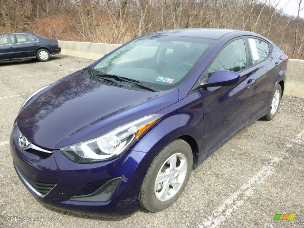 2014 Elantra SE Sedan - Blue / Gray photo #3