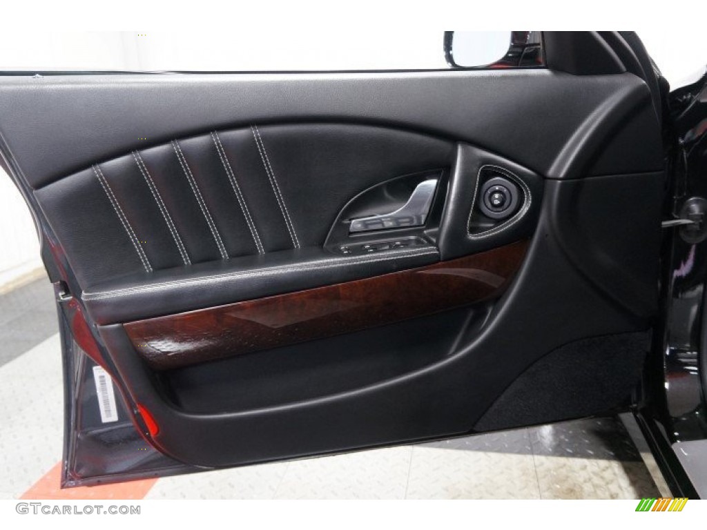 2007 Maserati Quattroporte Sport GT DuoSelect Nero Door Panel Photo #102421078