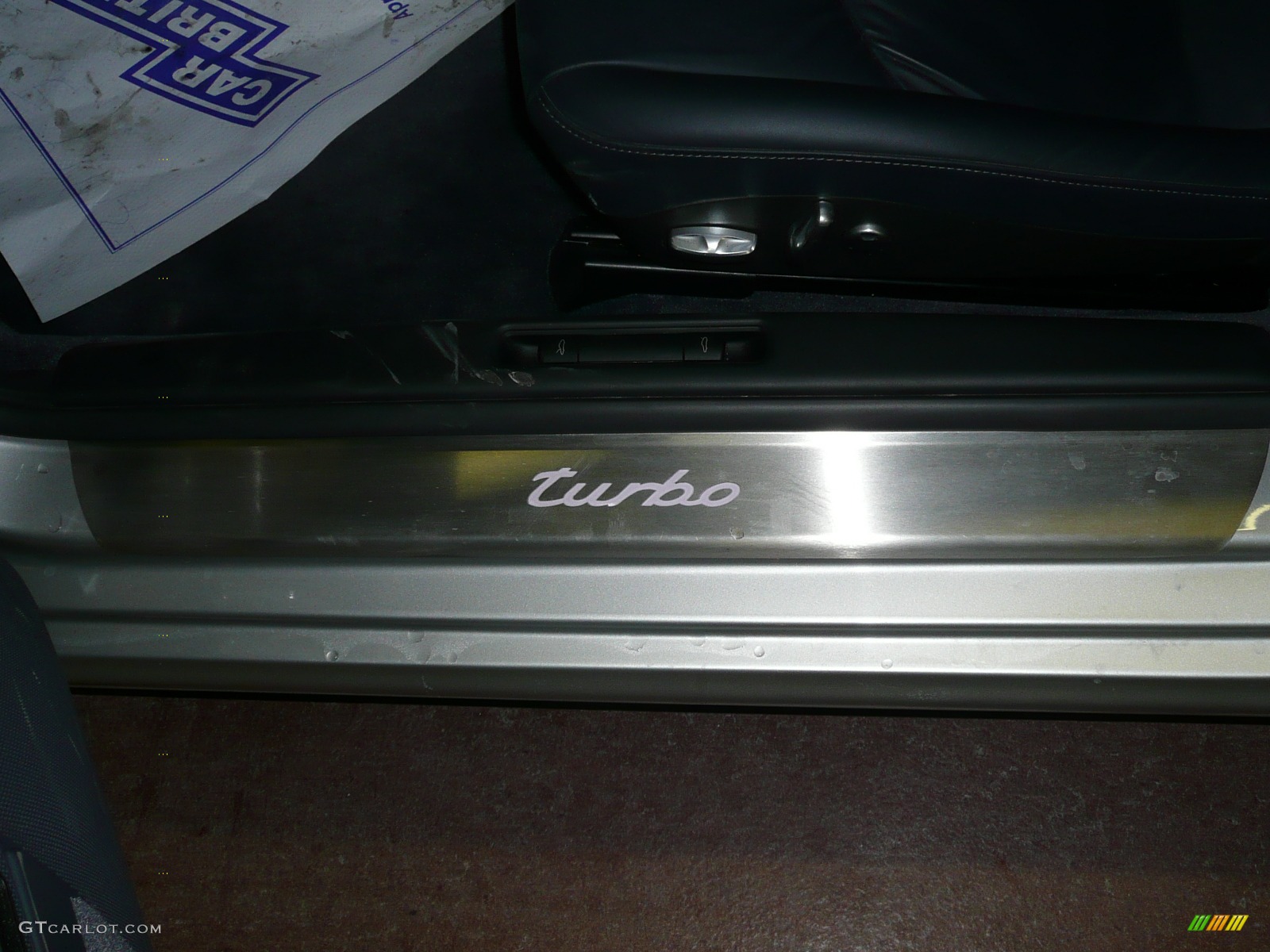 2007 911 Turbo Coupe - Arctic Silver Metallic / Sea Blue photo #5