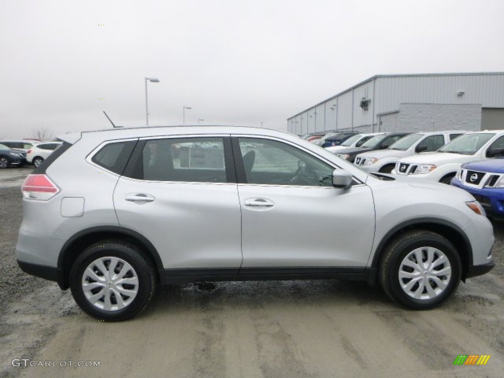 Brilliant Silver 2015 Nissan Rogue S AWD Exterior Photo #102429880
