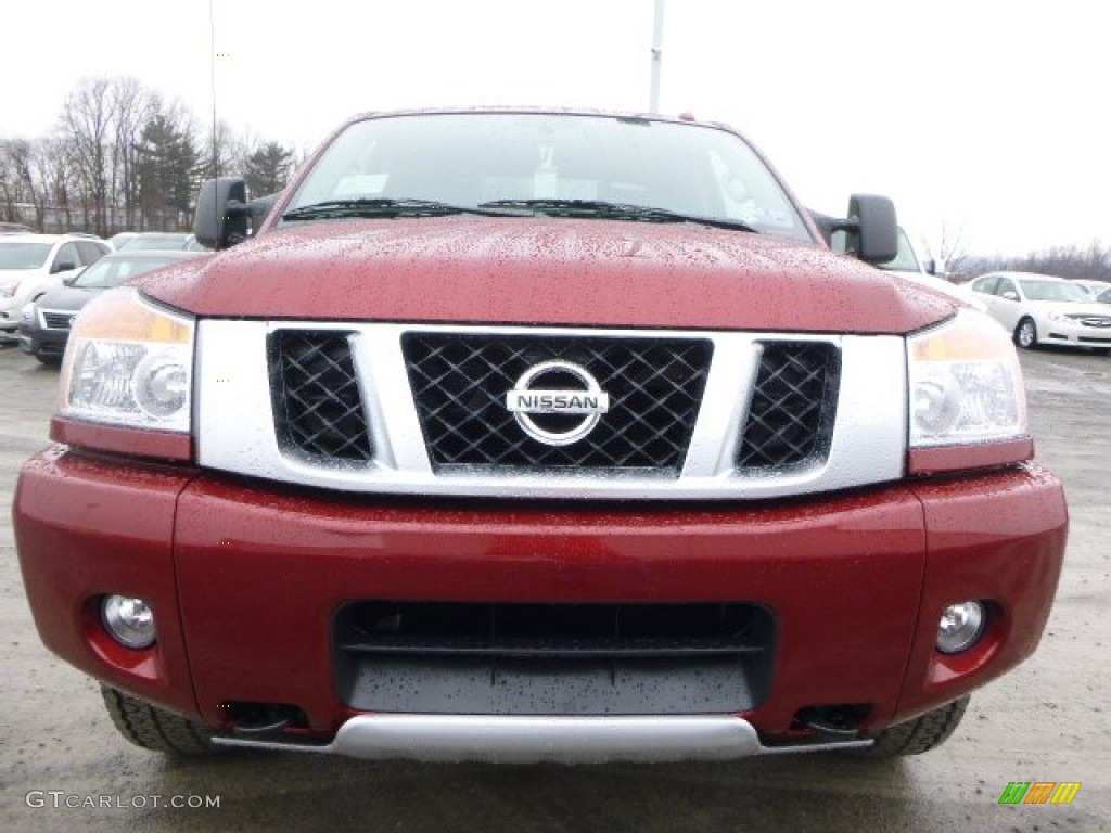 Cayenne Red 2015 Nissan Titan PRO-4X Crew Cab 4x4 Exterior Photo #102430024
