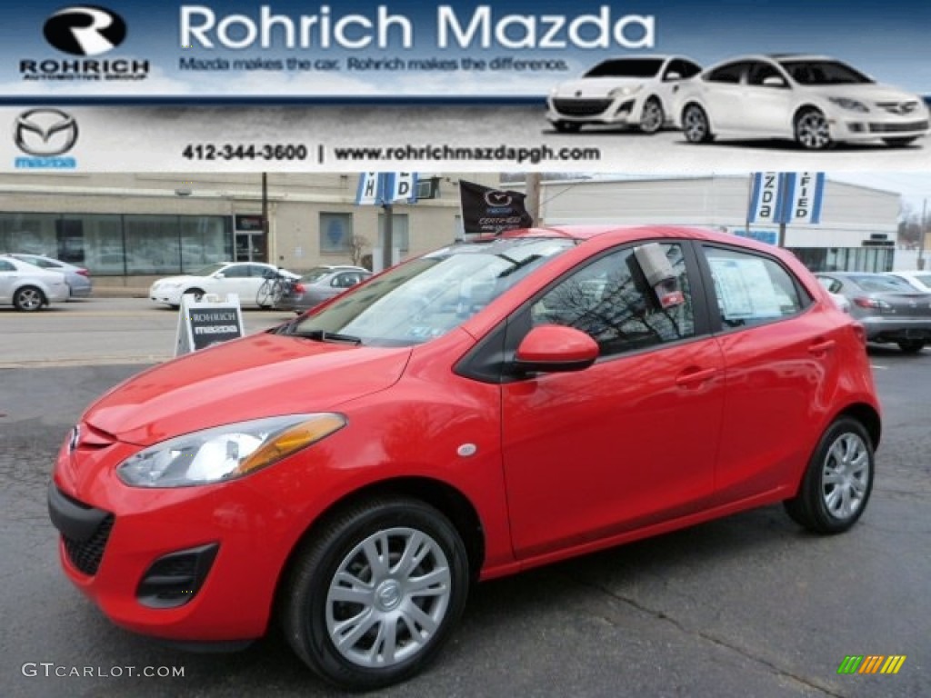 True Red Mazda MAZDA2