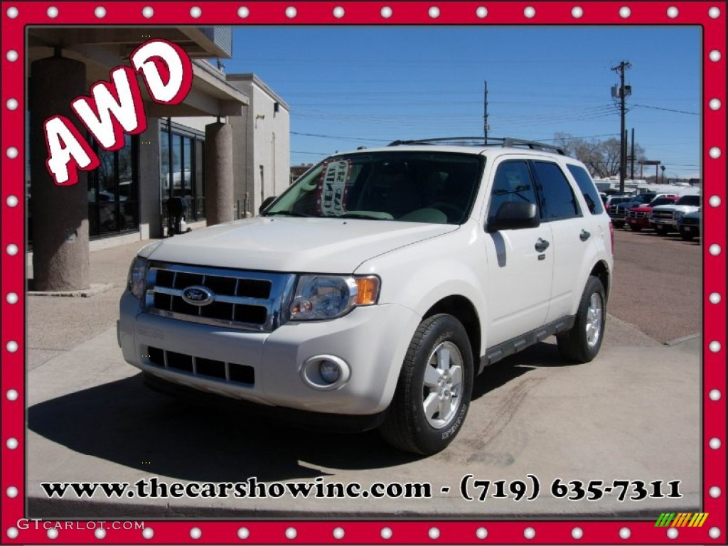 2010 Escape XLT V6 4WD - Oxford White / Camel photo #1