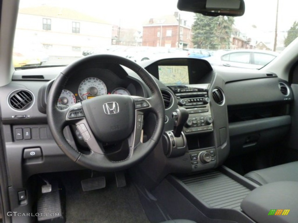 2015 Pilot Touring 4WD - Crystal Black Pearl / Black photo #6