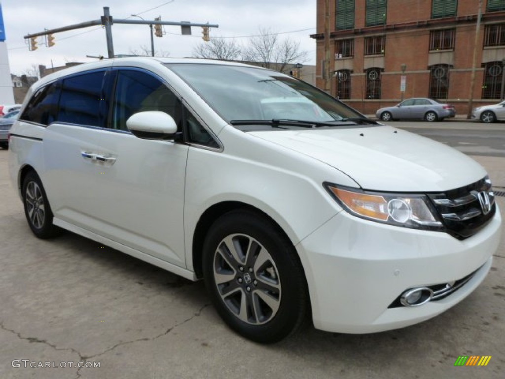 2015 Odyssey Touring Elite - White Diamond Pearl / Beige photo #3