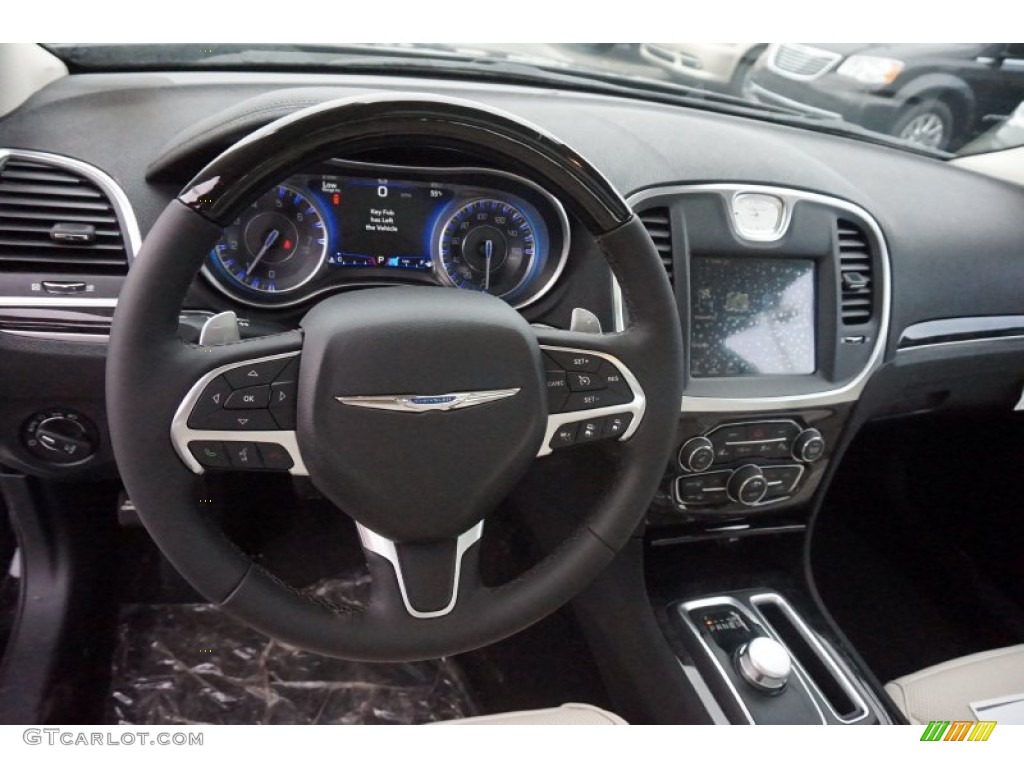 2015 Chrysler 300 C Black/Linen Dashboard Photo #102441148