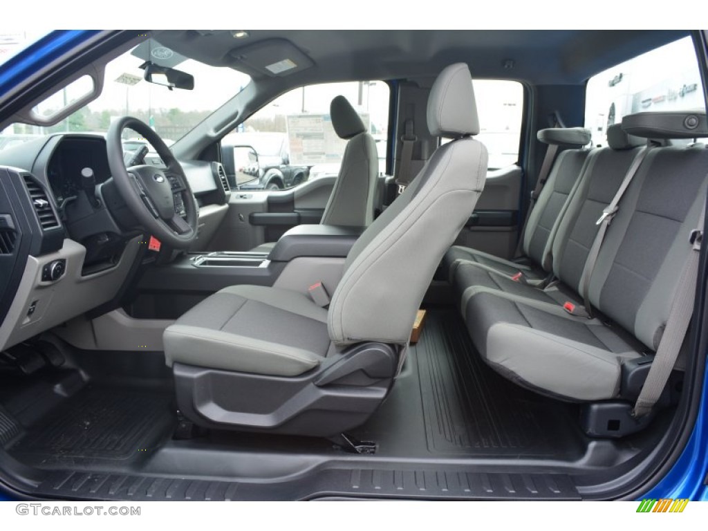 Medium Earth Gray Interior 2015 Ford F150 XLT SuperCab Photo #102441673